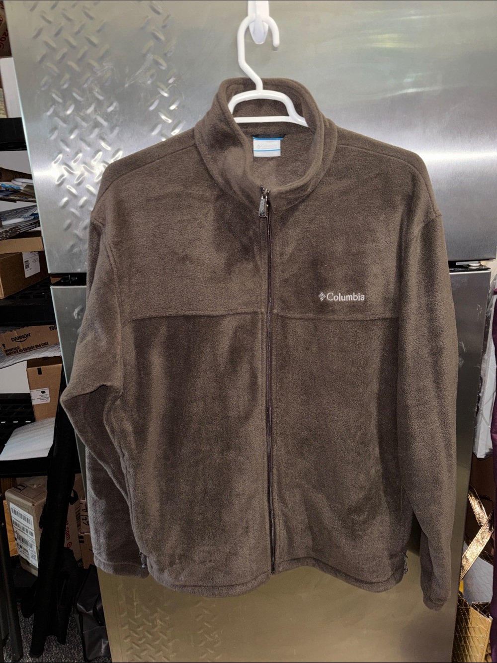 Columbia Brown Full-Zip Fleece Jacket
